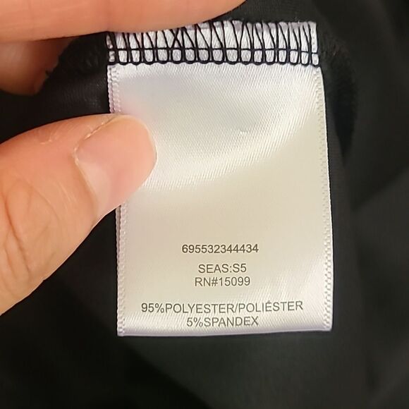 Bongo vintage black y2k peplum skirt large throwback tiered women's flare - Picture 5 of 9